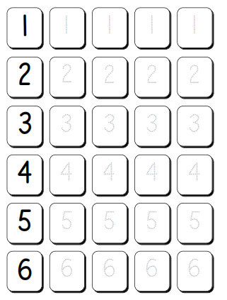 trace the number 1 to 100 kids practice